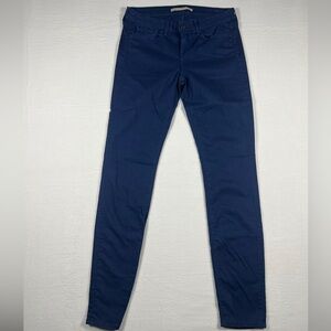 Vince Dark Navy Blue Mid Rise Skinny Fit Pants Womens Size 28